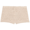 Saint Laurent Low Waisted Crochet Shorts "Naturel"