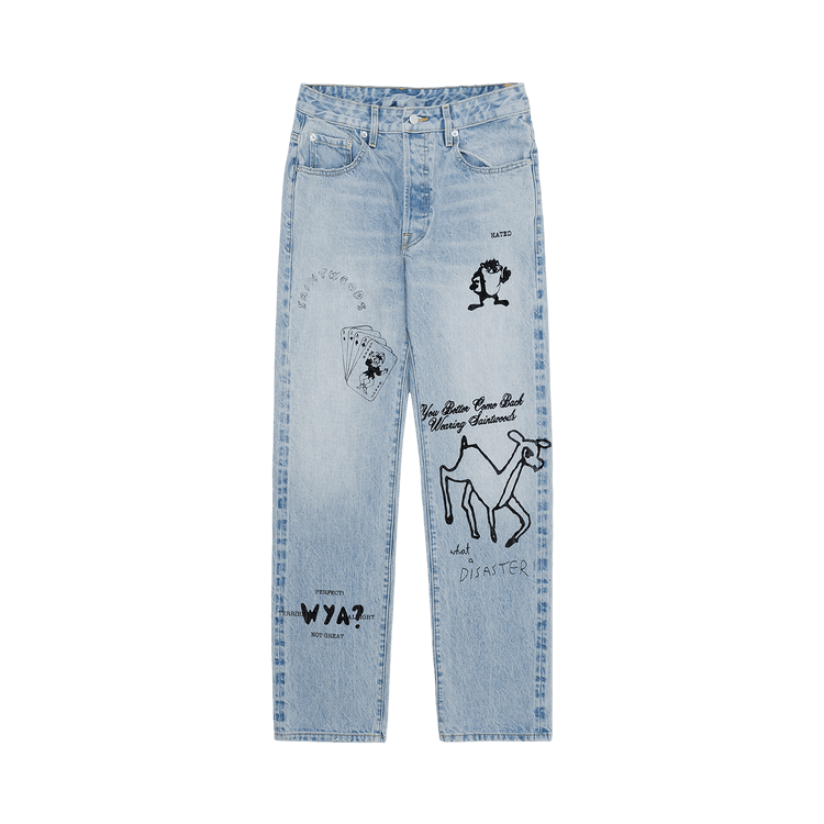 Saintwoods SW Marker Jeans "Light Wash Indigo"