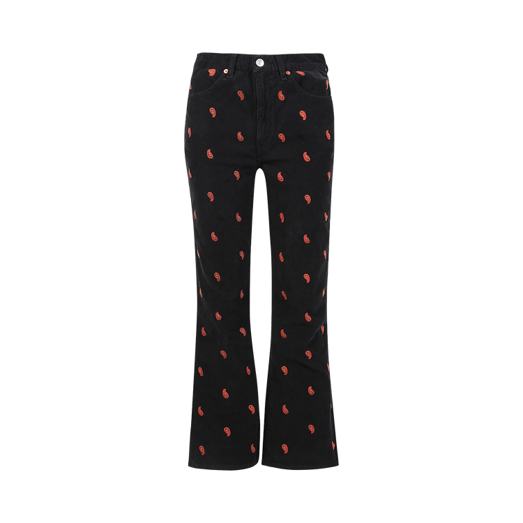 Re/Done 70"s Loose Flare "Washed Black'