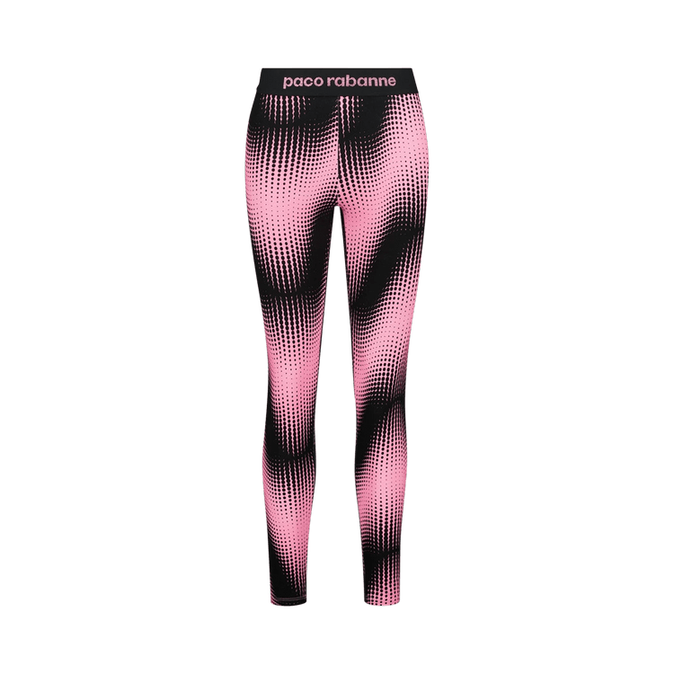 Rabanne Two-Tone Jersey Bodyline Leggings "Pink Echo"