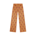 Rabanne Fitted Pants with Jacquard Motif "Tapisserie"