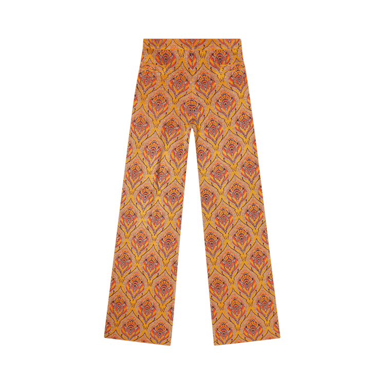 Rabanne Fitted Pants with Jacquard Motif "Tapisserie"