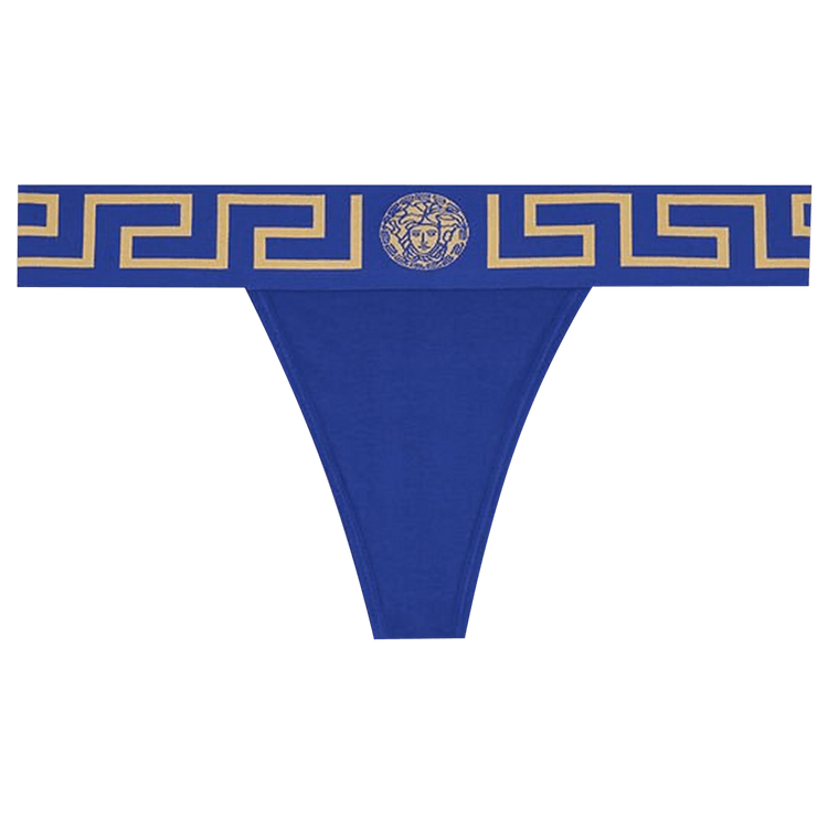 Versace Greca Border Thong "Bluette"
