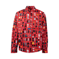 Balenciaga Long-Sleeve Large Fit Shirt "Red"