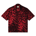 Aries Leopard Hawaiian Shirt "Red"