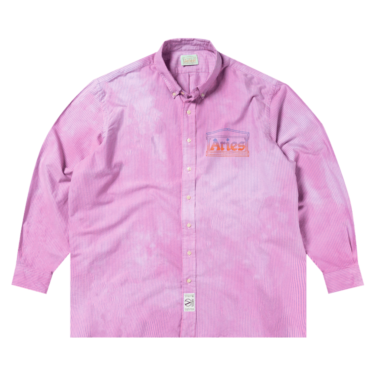 Aries OD Oxford Stripe Shirt "Pink"