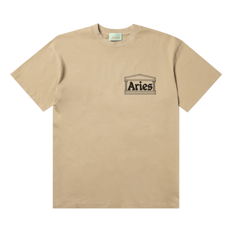 Aries Temple Short-Sleeve Tee "Pebble"