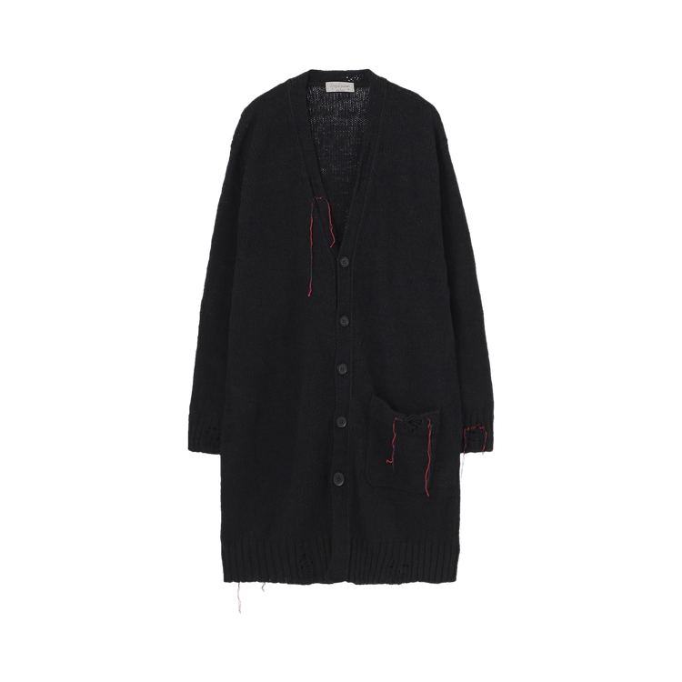 Yohji Yamamoto Pour Homme String Long Cardigan "Black"