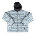Supreme Fat Tip Jacquard Denim Puffer Jacket "Blue"