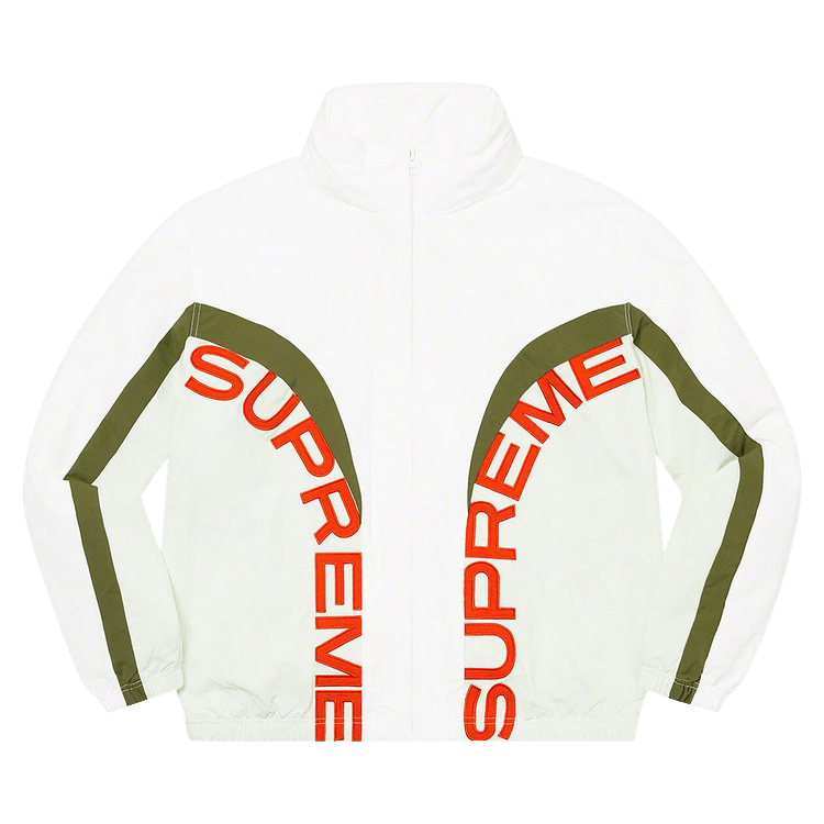 Supreme Curve Track Jacket "White"
