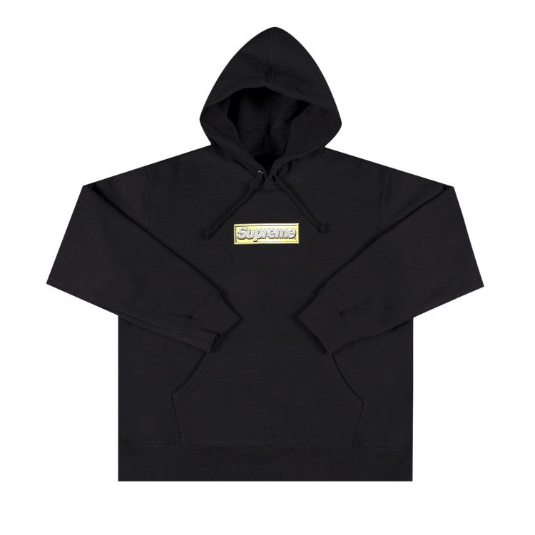 Supreme Bling Box Logo Hooded Sweatshirt "Black"