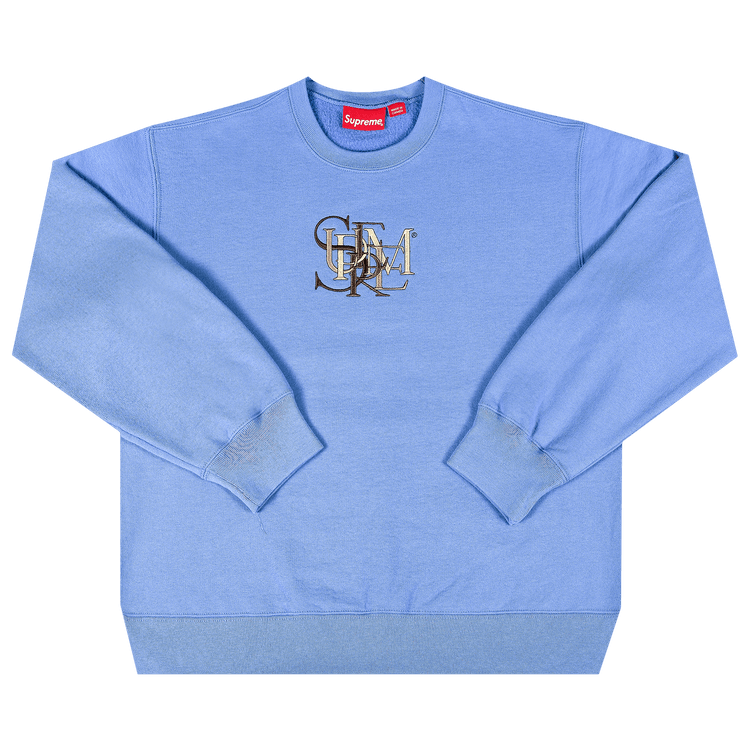 Supreme Overlap Crewneck "Light Blue"