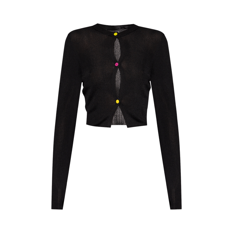 Versace Rib Serie Knit Sweater "Black"