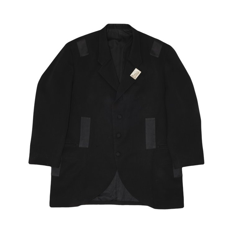 Yohji Yamamoto Tape Blazer Overcoat "Black"