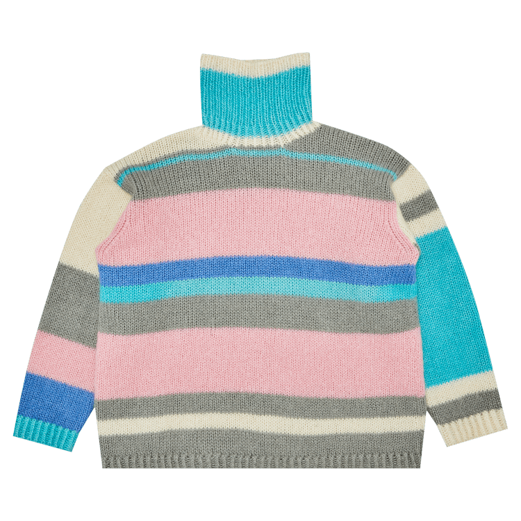 Vintage Yohji Yamamoto 1990's Striped Mohair Turtleneck 'Multicolor'