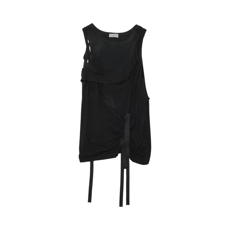 Yohji Yamamoto String Tank Top "Black"