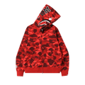 BAPE Color Camo Shark Full Zip "Red"
