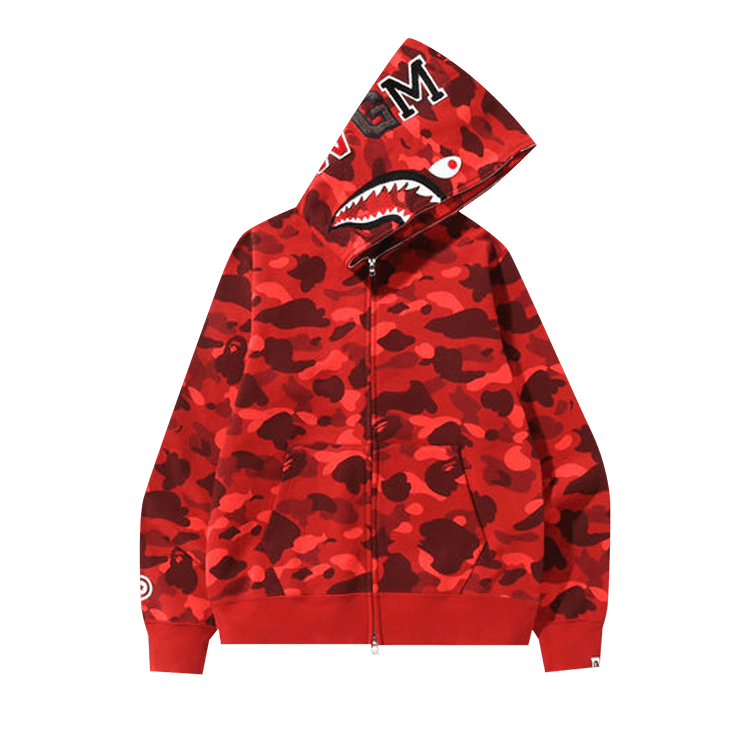 BAPE Color Camo Shark Full Zip "Red"