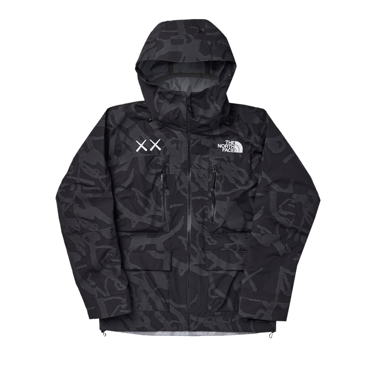 The North Face x KAWS Freeride Jacket "Black Dragline Print"