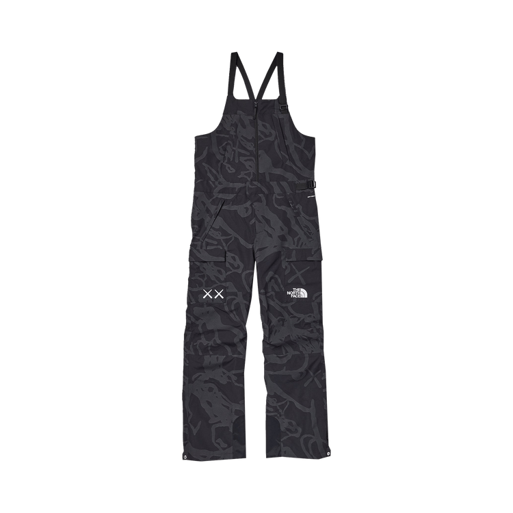 The North Face x KAWS Freeride Bib "Black Dragline Print"