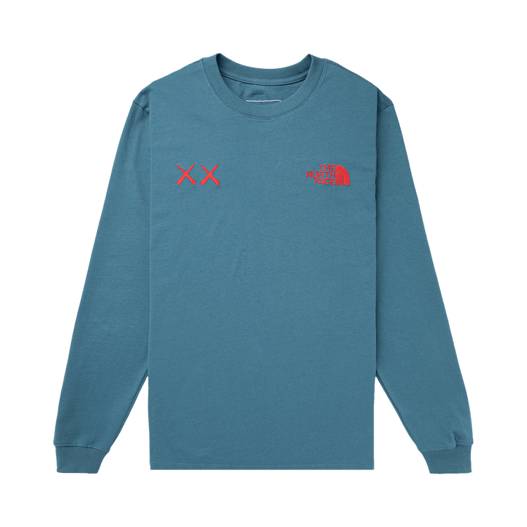 The North Face x KAWS Long-Sleeve Tee "Mallard Blue"