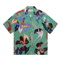 Wacko Maria Short-Sleeve Hawaiian Shirt (Type-1) "Green"