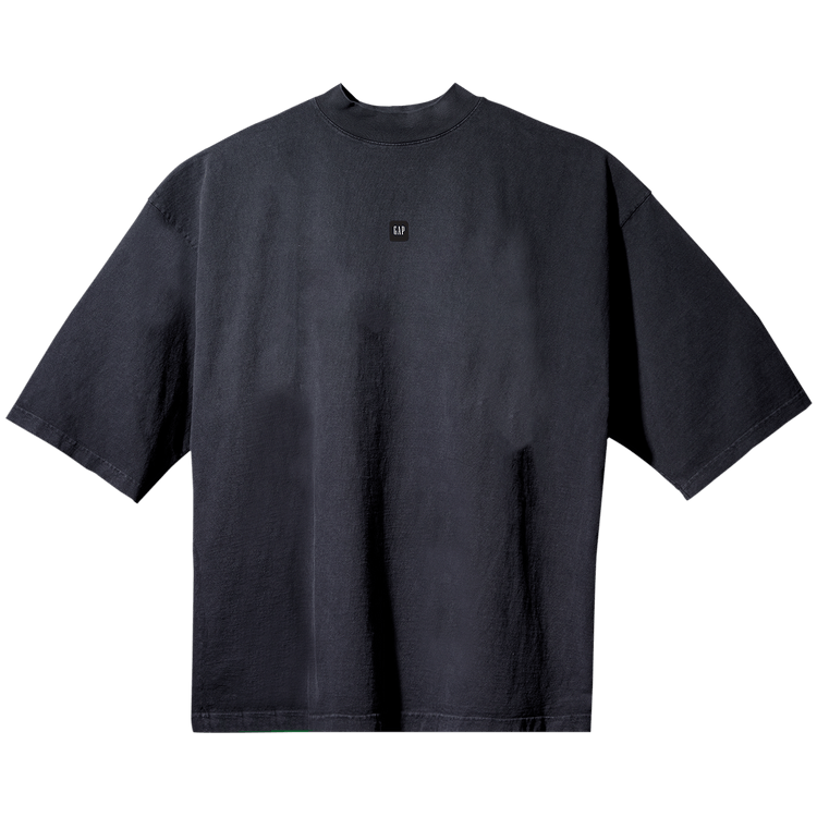 Yeezy Gap Engineered by Balenciaga Logo 3/4 Sleeve Tee "Washed Black"