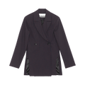 GANNI Stretch Stripe Blazer "Sky Captain"