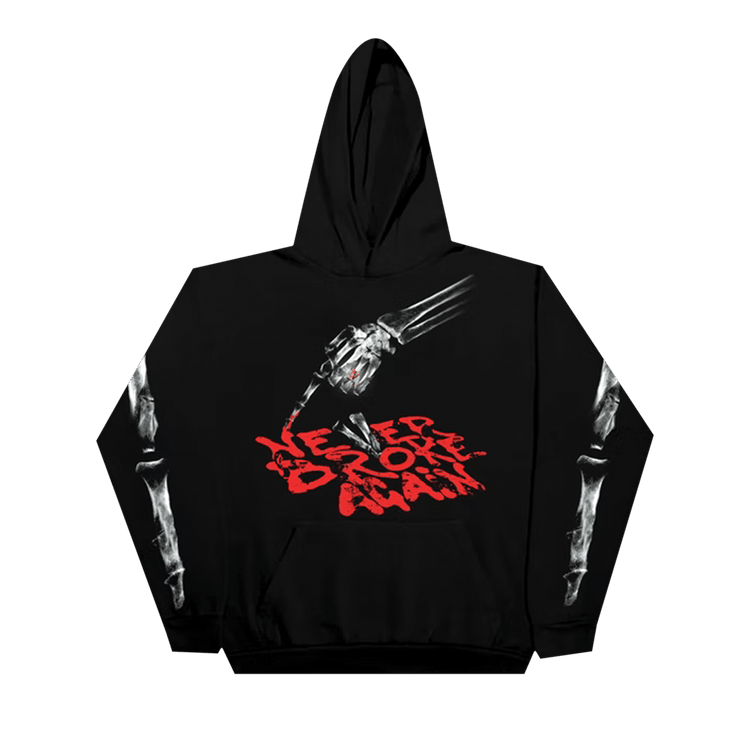 Vlone x NBA Youngboy Bones Hoodie "Black"