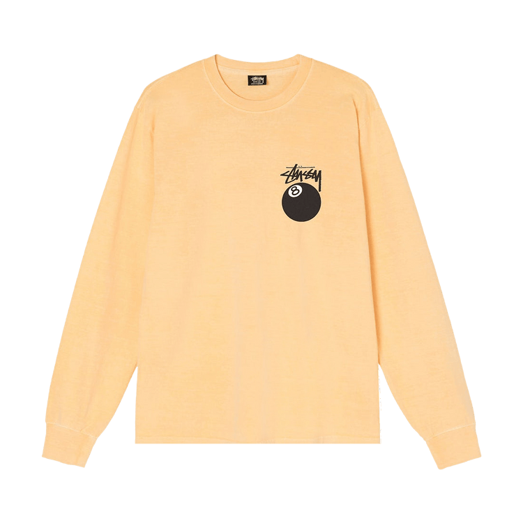 Stussy 8 Ball Pigment Dyed Long-Sleeve Tee "Natural"