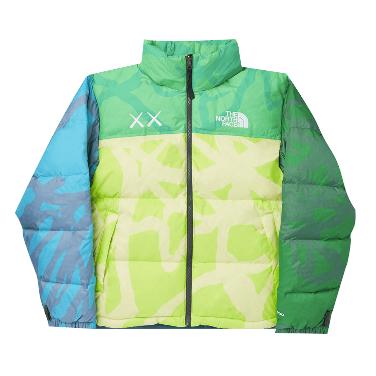 The North Face x KAWS Retro 1996 Nuptse Jacket "Safety Green"