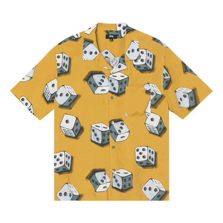 Stussy Dice Pattern Shirt "Mustard"