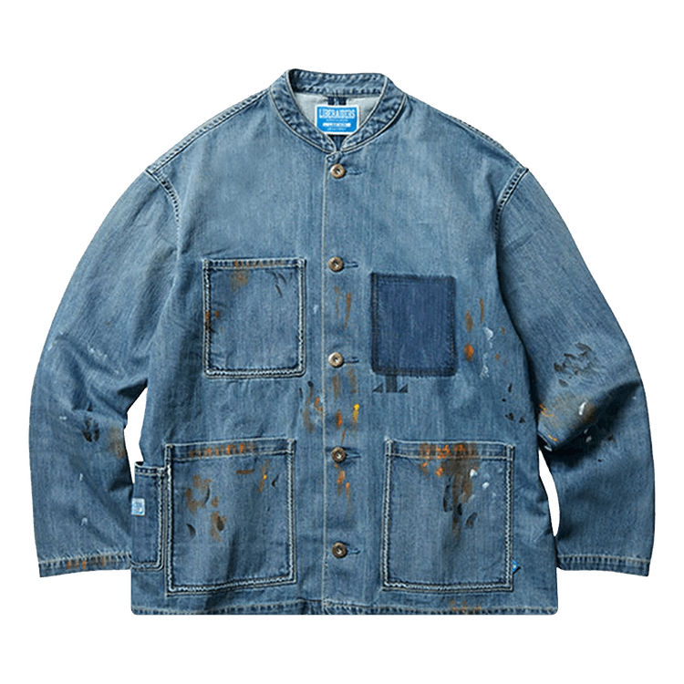 Liberaiders Paint Splatter Denim Coverall Jacket  "Indigo"