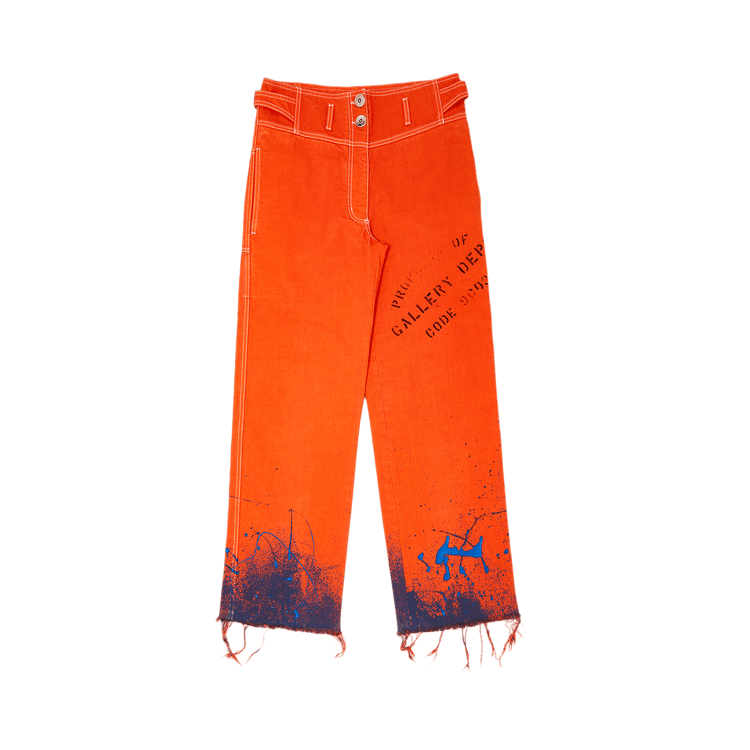 Gallery Dept. x Lanvin Paint Splatter Jeans "Orange"