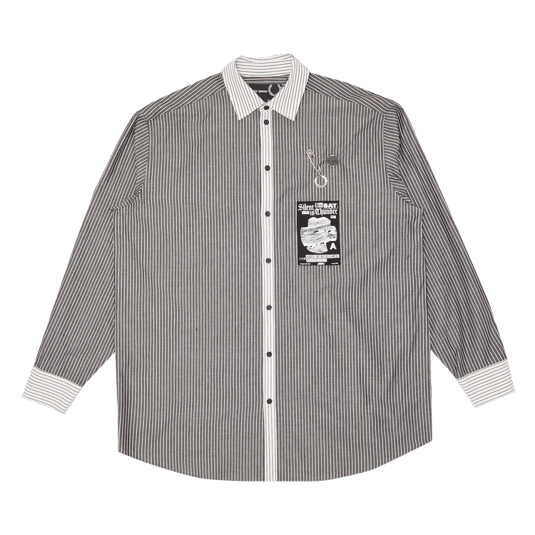 Fred Perry x Raf Simons Patch Oversized Shirt "Black"