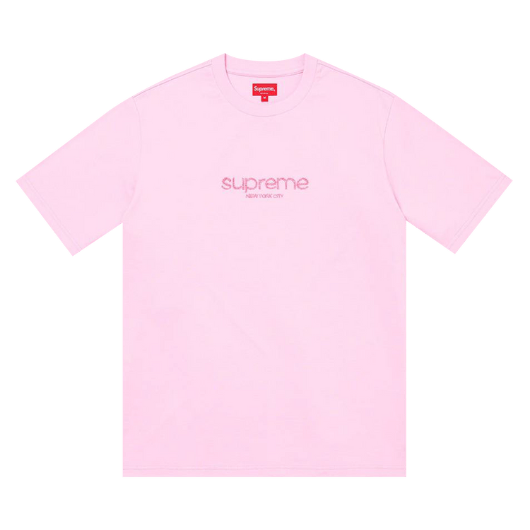 Supreme Beaded Logo Short-Sleeve Top "Pink"