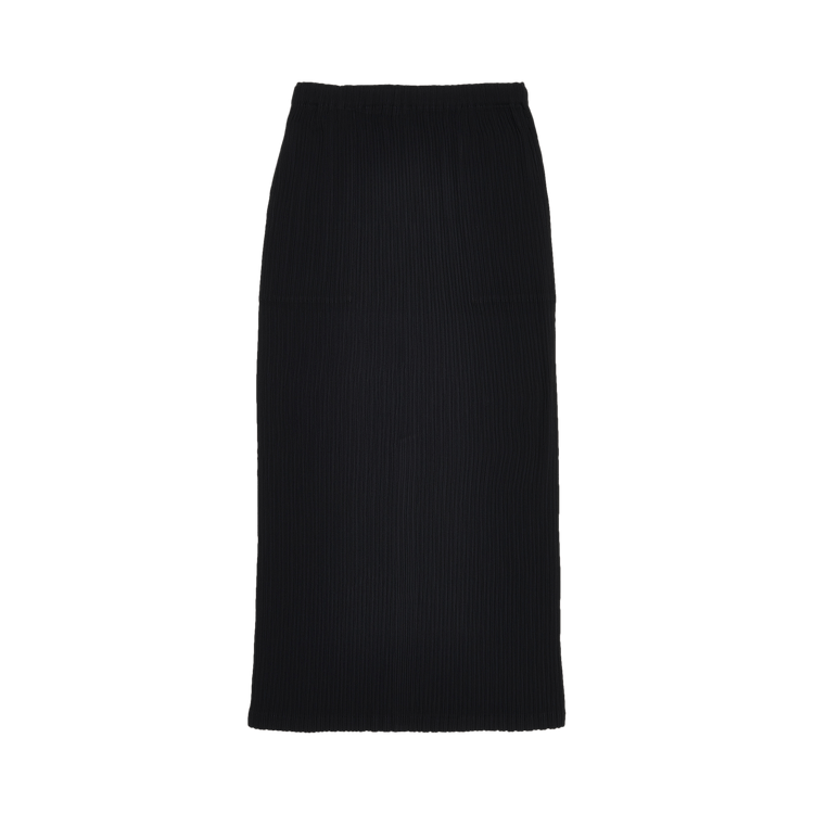 Issey Miyake Hatching Pleats Skirt "Black"