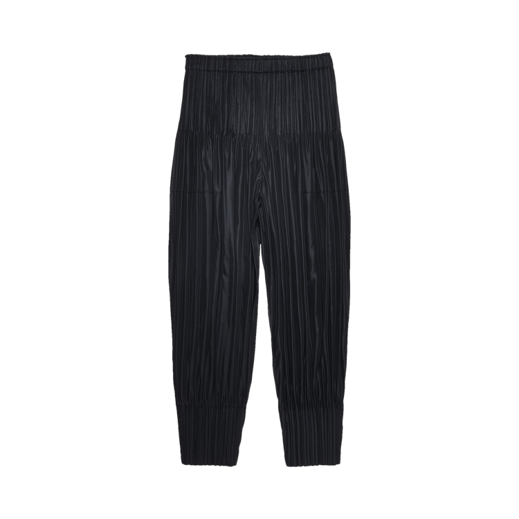 Pleats Please Issey Miyake Fluffy Basics Pants "Black"