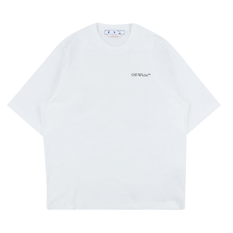 Off-White Caravaggio Crownin Skate Short-Sleeve Tee "White/Black"