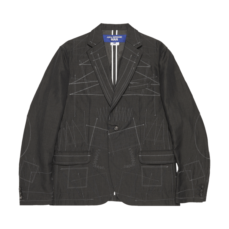 Junya Watanabe Top Stitch Blazer "Black/Grey"