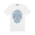 Junya Watanabe Small Skull Head Tee "White/Blue"