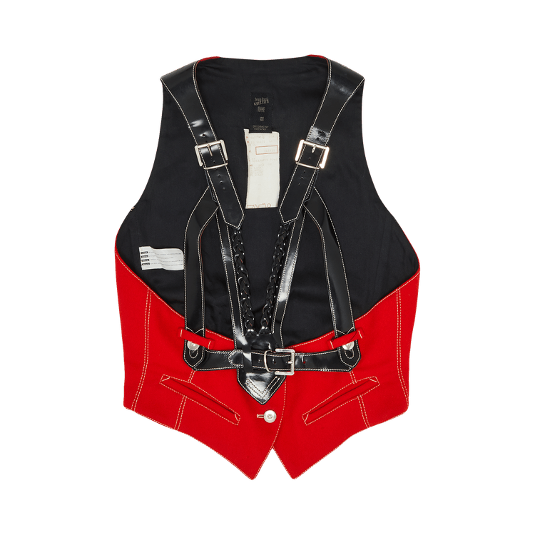 Vintage Jean Paul Gaultier Harness Corset "Red/Black"