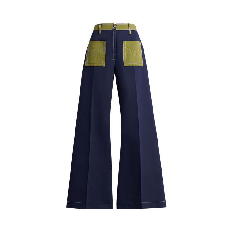 Marni Organic Drill Trousers "Deep Blue"