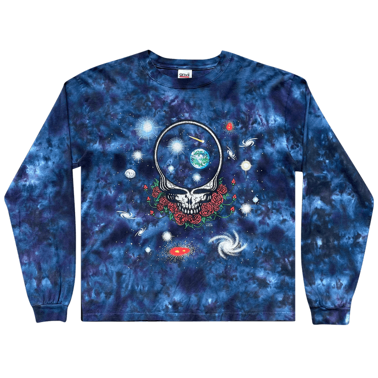 Vintage 1990"s Grateful Dead Long-Sleeve Tee "Green/Multicolor'