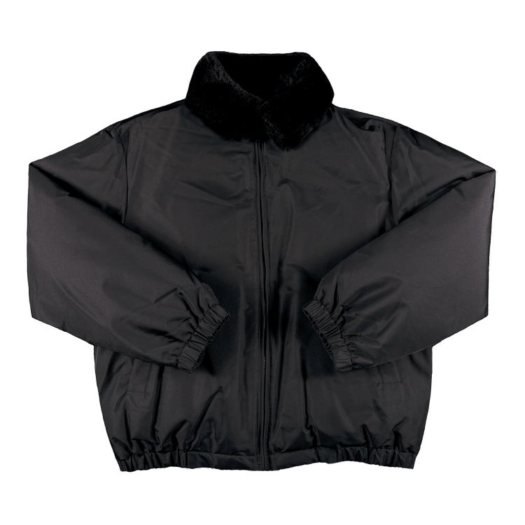 Supreme x Burberry Shearling Collar Down Puffer Jacket "Black"