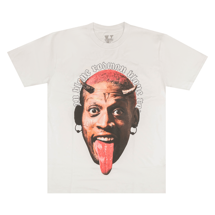 Vlone x Rodman Angel Vs. Demon T-Shirt "White"