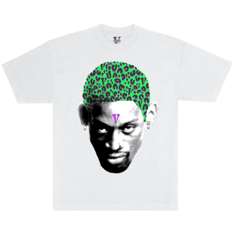 Vlone x Rodman Cheetah Hair T-Shirt "White"