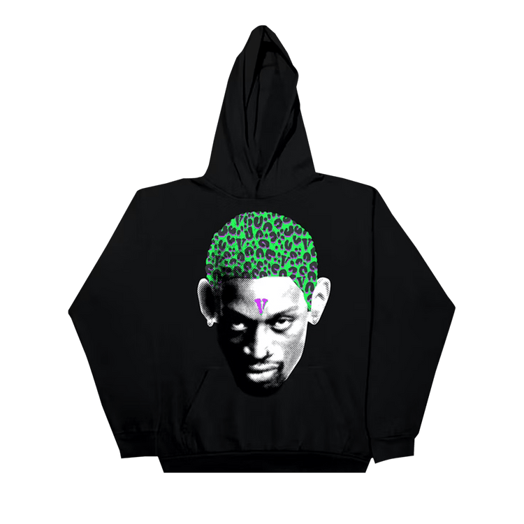 Vlone x Rodman Cheetah Hoody "Black"