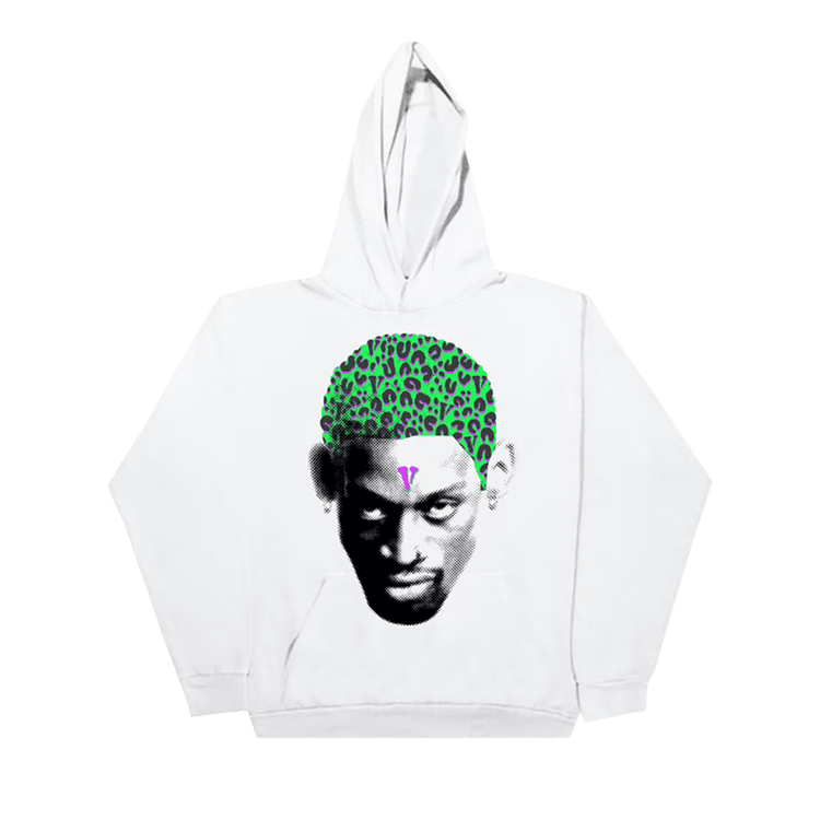 Vlone x Rodman Cheetah Hoody "White"
