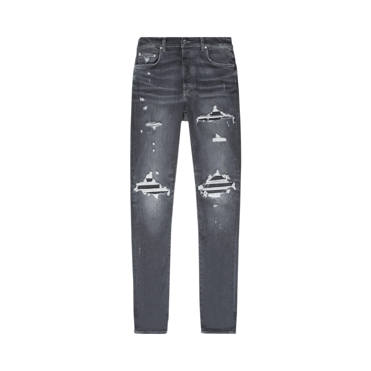 Amiri MX1 Leather Jean "Grey"